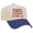 Natural/Royal, variant on Patriot Pride Embroidered Otto Hat 5 Panel Mid Profile – 250 Years of Freedom 1776–2026 Heart Script Design - Natural/Red