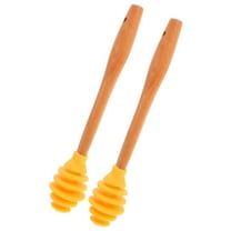 Hytrove Honey Wand Stick Honey Spoon Dipper Assorted Color 2Pcs