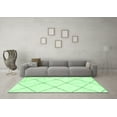 thumbnail image 3 of Ahgly Company Indoor Square Solid Emerald Green Modern Area Rugs, 6' Square, 3 of 4