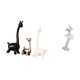 thumbnail image 5 of Figura De Jirafa Y Bailarina De Cerámica Moderna, Escultura Artística, Centro De Mesa Creativo Para Escritorio, Oficina, Dormitorio, Estantería, Chimenea, Decoración De Entrada., 5 of 8