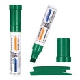 thumbnail image 1 of Uxcell Poster Markers, 2Pcs Large Capacity Permanent Huge Banners Posters Markers Bold Thick Chisel Tip Pen for Painting Drawing on Plastic Glass Wood Fabric Canvas, Green(0.5" Tip Width), 1 of 7