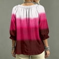thumbnail image 5 of Womens 3/4 Length Sleeve Tunic Tops Dressy Casual V-Neck Summer Tops Beach Vacation Clothes, 5 of 5