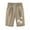 Khaki, variant on Shorts for Women $5 Printed Elastic Waist Drawstring With Casual Pockets Shorts