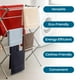 thumbnail image 4 of Collapsible Clothes Drying Rack Steel, 4 of 7