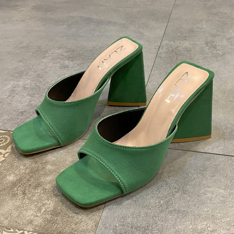 Lovskoo 2024 Women s Chunky Heel Slides Open Toe Square Toe Mules Leopard Print Slip On Backless Daily Dress Shoes Sandals Green - Walmart.com Lovskoo 2024 Women s Chunky Heel Slides Open Toe Square Toe Mules Leopard Print Slip On Backless Daily Dress Shoes Sandals Green - Walmart.com