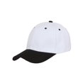 thumbnail image 1 of Casquette de Baseball Ajustable Bicolore, Blanc Noir, 1 of 2