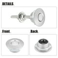 thumbnail image 6 of Unique Bargains Silver Tone Bumper Quick Release Lock Latch Aluminum Alloy Hood Pin Lock Push Button Bonnet - Pack of 4, 6 of 6