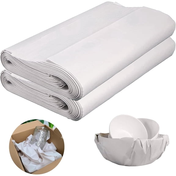 Newsprint Packing Paper Sheets for Moving, Shipping & Wrapping, 100 Sheets 27"x15"