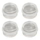 thumbnail image 1 of Tope de puerta de plástico acrílico transparente, redondo, sin perforaciones, para sala de estar y baño, 4 unidades, 1 of 14