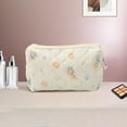 thumbnail image 5 of Unique Bargains 1 Pc Blue Skirt Rabbit Makeup Bag for Travel Beige Cotton, 5 of 5