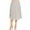 Polka White Black, variant on Women's Plus Size A-Line Casual Flared Elastic Band Polka Dot Midi Skirt