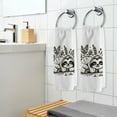 thumbnail image 5 of Ryvnso Hand Drawn Sloth Sleeps Hand Towels Set for Bathroom Cotton Face Towel Decorative 15.5x29.5 inch, 5 of 7
