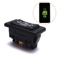 thumbnail image 3 of 12V/24V 10A 6Pin Auto Electric Power Window Switch Button for All Autos with Green LED Light Car Button Switch, 3 of 5