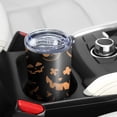 thumbnail image 5 of Hallween Ghost Pumpkin Face Tumbler with Straw, Ghost Pumpkin Face Stainless Steel Double Walled Vacuum Insulated Cup, Spooky Holiday Gifts for Women Men, 5 of 7
