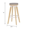 thumbnail image 4 of Home Square Solid Wood Bistro Stool in Maple Finish - Set of 3, 4 of 7