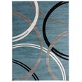 thumbnail image 1 of Rugshop Modern Wavy Círculos Área de diseño Rug 3'3 "x 5 'Azul Rugshop Ver descripción, 1 of 2