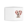 thumbnail image 3 of DistinctInk Greeting Card / Note Card - Valentine's Day Miniature Bull Terrier Puppy - PACK of 10, 3 of 7
