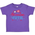 thumbnail image 3 of Inktastic 4th of July American Cutie Red and Blue Stars and Hearts Boys or Girls Toddler T-Shirt, 3 of 5