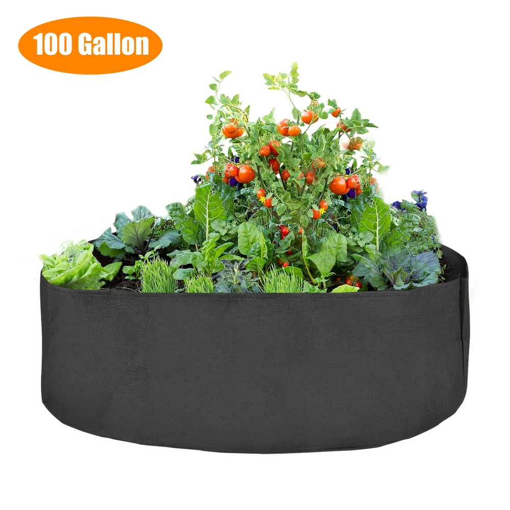 100/50/15 Gallons Extra Large Garden Plant Round Bags, Aeration Fabric