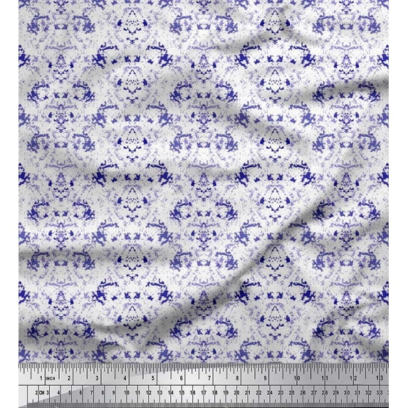 Soimoi Rayon Fabric Texture Shirting Print Fabric by Yard 56 Inch Wide