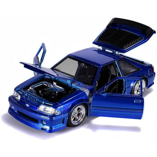 Jada 31863 1 24 Scale 1989 Ford Mustang GT 5.0 Candy Blue Silver
