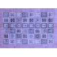 thumbnail image 1 of Ahgly Company Indoor Rectangle Abstract Blue Modern Area Rugs, 6' x 9', 1 of 4