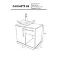 thumbnail image 4 of Gabinete para baño DECOMOBIL con Puerta y Cajón con Lavabo y Monomando blanco, 4 of 4