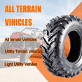 thumbnail image 6 of 25x10-12 6PR TL UTV ATV Tire - All Terrain 25x10x12 Tires, Rim 12x7, OD 25in, SW 10in, Max Load 420lbs each Tire, LCI/SI 50F,Selectable Size, 6 of 6