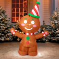 thumbnail image 1 of Muñeco de Jengibre Inflable de Navidad CMFYDAILY de 1.2 m con LED, 1 of 8