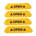 thumbnail image 2 of 3x 4 Piezas De Seguridad Reflectante Señal Abierta Marca De Advertencia Pegatinas De Puerta De Coche Naranja 3 piezas Baoblaze Adhesivo reflectante puerta abierta, 2 of 8