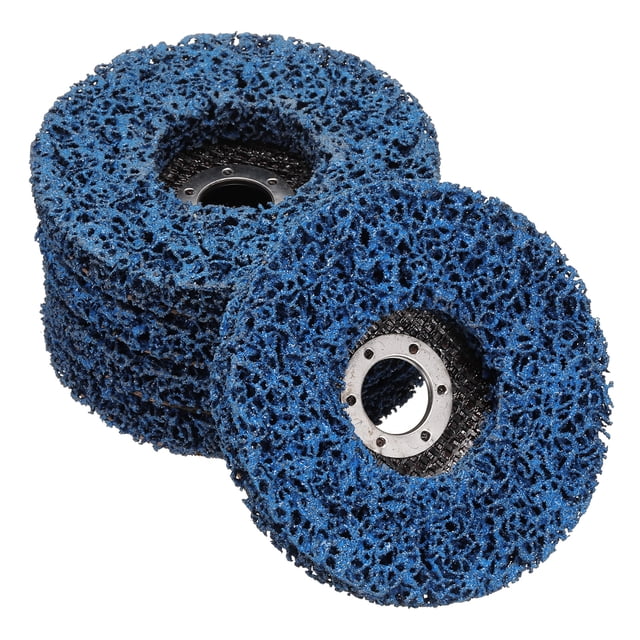 Uxcell 5 Pcs Roues Dénudées 5"x7/8 Pouces pour Moulin d'Angle Bleu