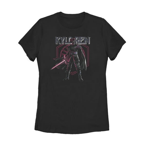 Women's Star Wars: The Rise of Skywalker Kylo Ren Emblem  Graphic Tee Black X Large