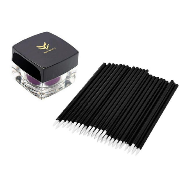 50 Uds. Aplicador de pinceles desechables para delineador de ojos y juego de maquilje crema para delineador de ojos Zulema Gel delineador de ojos resistente al agua