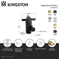 thumbnail image 4 of Kingston Brass CD43300DX 1/2-Inch FIP x 3/8-Inch O.D. Anti-Seize Deluxe Quarter-Turn Ceramic Hardisc Cartridge Angle Stop in Matte Black, 4 of 5