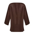thumbnail image 4 of Timegard 3/4 Sleeve Cardigan for Women Lightweight Open Front Coats Fall Casual Loose Thin Jackets, 4 of 5