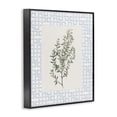 thumbnail image 2 of Stupell Industries French Country Leafy Herb on Geometric Black Framed Giclee Art, 11 x 14, by Diannart, 2 of 8