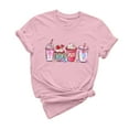 thumbnail image 2 of Otvok Womens Casual Round Neck Short-Sleeved Printed Valentines T-Shirt Tops, 2 of 6