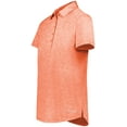 thumbnail image 2 of Holloway B31564667 Womens Electrify CoolCore Polo T-Shirt, Orange Heather - 2XL, 2 of 2