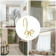 thumbnail image 3 of Dznils Bow Shower Curtain Hooks Rings, Rustproof Metal Shower Hooks, Set of 12, Gold, 3 of 12