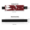 thumbnail image 3 of Wukai Christmas Tree Buffalo Plaid Adjustable Elastic Band Leather Pen Holder,Pencil Holder,Pen Sleeve Pouch for Notebooks,Planners,and Books, 3 of 6