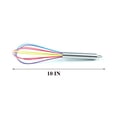 thumbnail image 7 of Manunclaims Multicolor Stainless Steel Balloon Wire Egg Beater Whisk Tool Kitchen Mixer, Egg Heavy Cream Fast Beater Whisk, for Whisking, Cooking, Frothing Blending, Beating, Stirring (8/10/12 Inch), 7 of 7