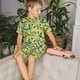 thumbnail image 4 of Balery Lemon1 Conjunto de Pijama Infantil de Manga Corta con Estampado – Ropa de Dormir de Algodón Suave-Medium, 4 of 6