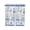 Navy Blue, variant on Farmhouse Blue Floral Tier Curtains 45 Inches Long, Vintage Botanical Leaves Burlap Window Treatment Curtain Drapes, Window Half Privacy Curtains for Bedroom Bathroom, 42"x45", 2 Panels
