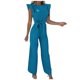 thumbnail image 1 of Mono Para Mujer de Moda de Verano Sólido Casual Con Volantes de Manga Corta Mono Con Tirantes Odeerbi ODB-4, 1 of 9