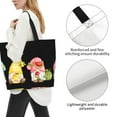 thumbnail image 3 of Honeii Hello Summer Gnome Print Tote Bag for Women, Foldable Tote Bag Large Shoulder Bag Top Handle Handbag for Travel, Work, 3 of 8