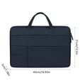 thumbnail image 3 of Bolso para portátil ligero y versátil con forro interior de 15,4 pulgadas y tejido impermeable abierto. Bolso interior súper suave para computadora. Bolsa de almacenamiento de poliéster para computado, 3 of 6