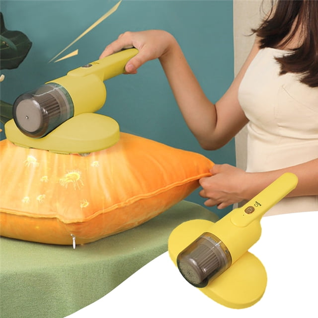 Fiudx Aspiradora de Colchones, Aspiradora de Mano, Herramienta Inalámbrica para Limpiar Almohadas, Sábanas y Sofás, Alta Potencia de Succión, Diseño Silencioso, Fácil de Usar, Tamaño Compacto, 29 X 2