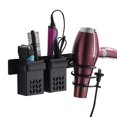 thumbnail image 1 of Support de Sèche-Cheveux, Support de Sèche-Cheveux en Aluminium et Support de Lisseur avec Rangement en ABS et Rangement de Câbles, Support de Bain Multifonctionnel pour Sèche-Cheveux, Lisseur, Plus, 1 of 5