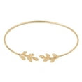 thumbnail image 1 of Ayyufe Women Creative Adjustable Leaf Open Cuff Bangle Bracelet, 1 of 6