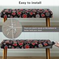 thumbnail image 5 of Yuyamidu Ladybug Dining Table Bench Cover Non Slip Removable Bench Slipcover with Elastic Edge Breathable Rectangle Seat Protector Gift for Holiday, 5 of 8